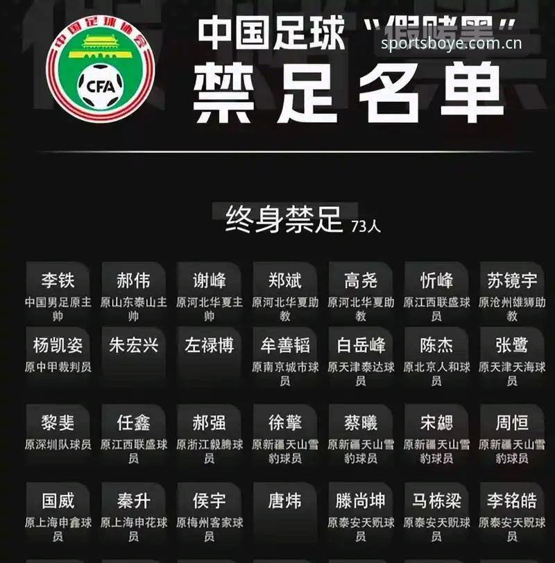 中国足协第三批禁足名单深度评测：行业震荡背后的体育生态重构